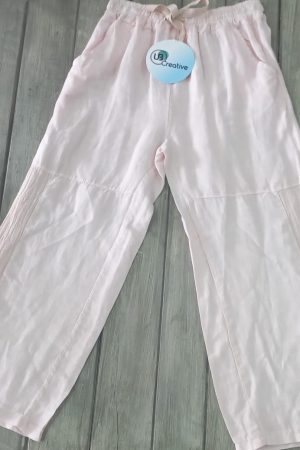 IT3677-PANTS LIGHT PINK COTTON PANTS