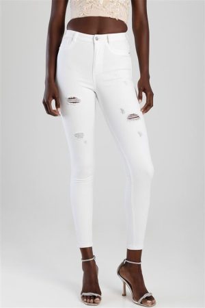 KIMMY WHITE SISSY BOY JEANS