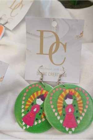 DCE0001 LARGE PRINT EARRINGS