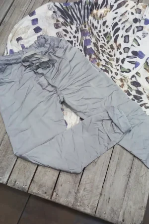 IT4041-PANTS LIGHT GREY ELASTIC WAIST